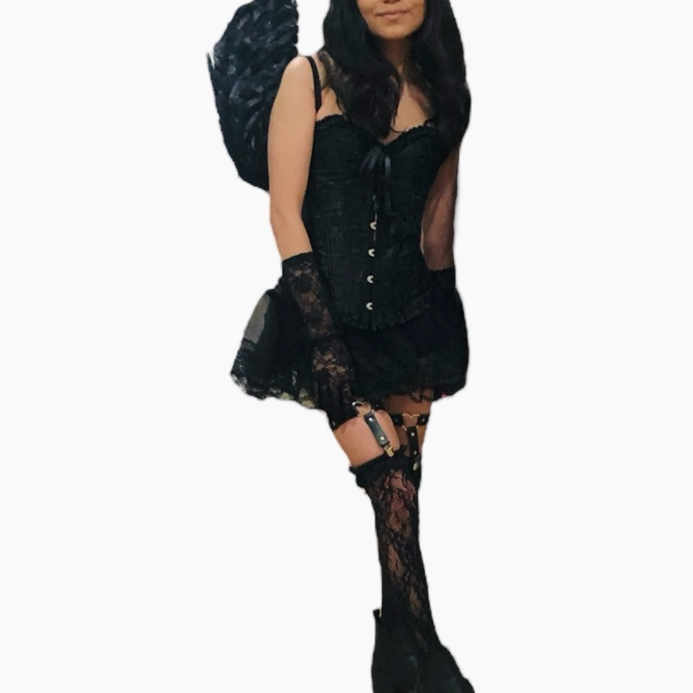 Dark Black Angel Costume